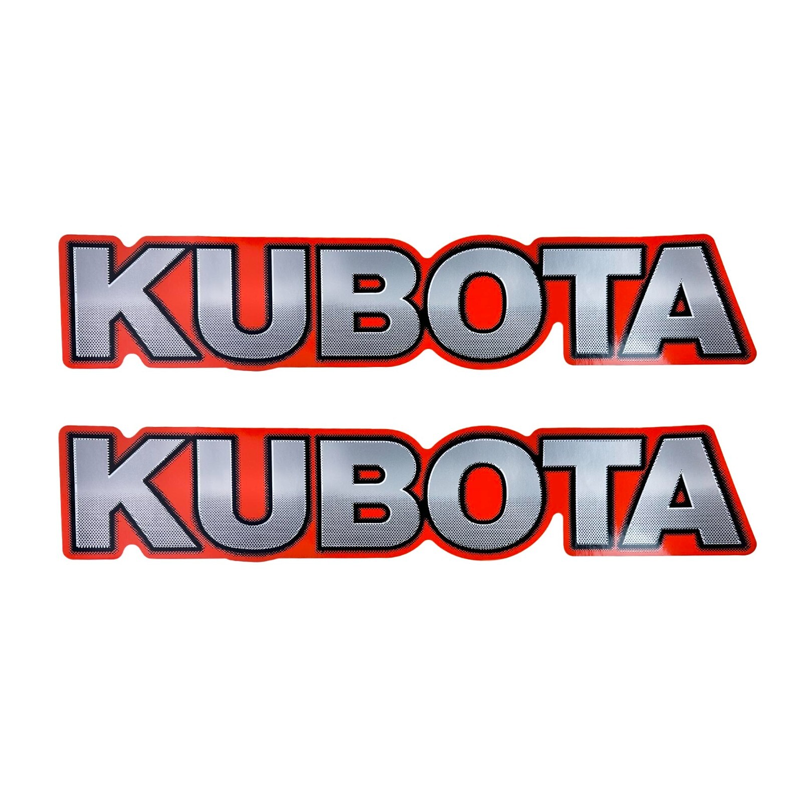 E-TC220-80930 2pcs Kubota Decal for Kubota Tractors, Excavators, RTV's, Mowers+