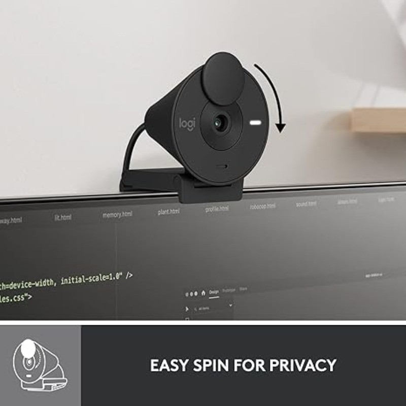 301 Full HD Webcam with Privacy Shutter, Noise Reduction Microphone，USB-C