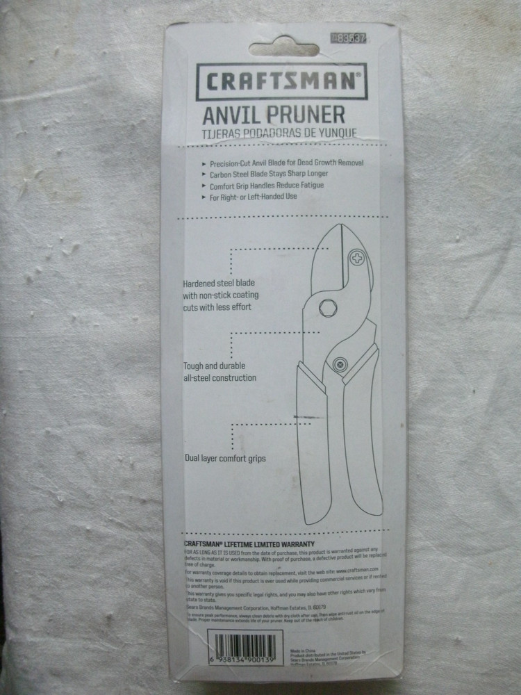Craftsman Anvil Pruner New