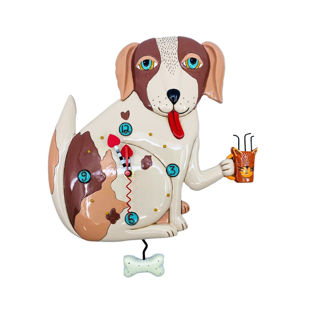 Allen Designs Studio Wall Clock: No Bones Dog