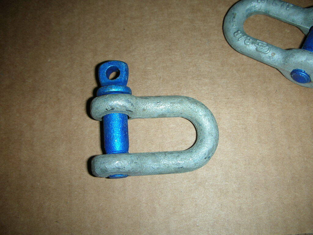 CAMPBELL Chain 5430635 543-0635 3/8In 1T 2000# Chain Shackle Clevis Galv USA!