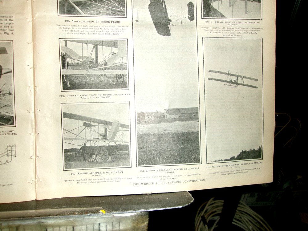 1908 WRIGHT BROTHERS AEROPLANE CONSTRUCTION REPORT & 1911 BIPLANE B REPORT