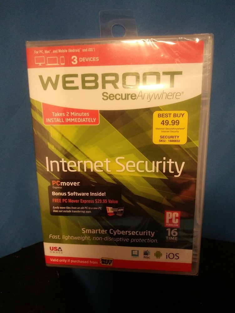 Webroot SecureAnywhere Internet Security - Full Version for Windows & Mac
