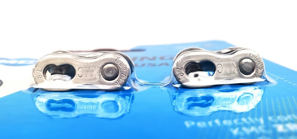 2PCS KMC Missing Link II 7.1mm 6 7 8 speeds Silver Re-usable
