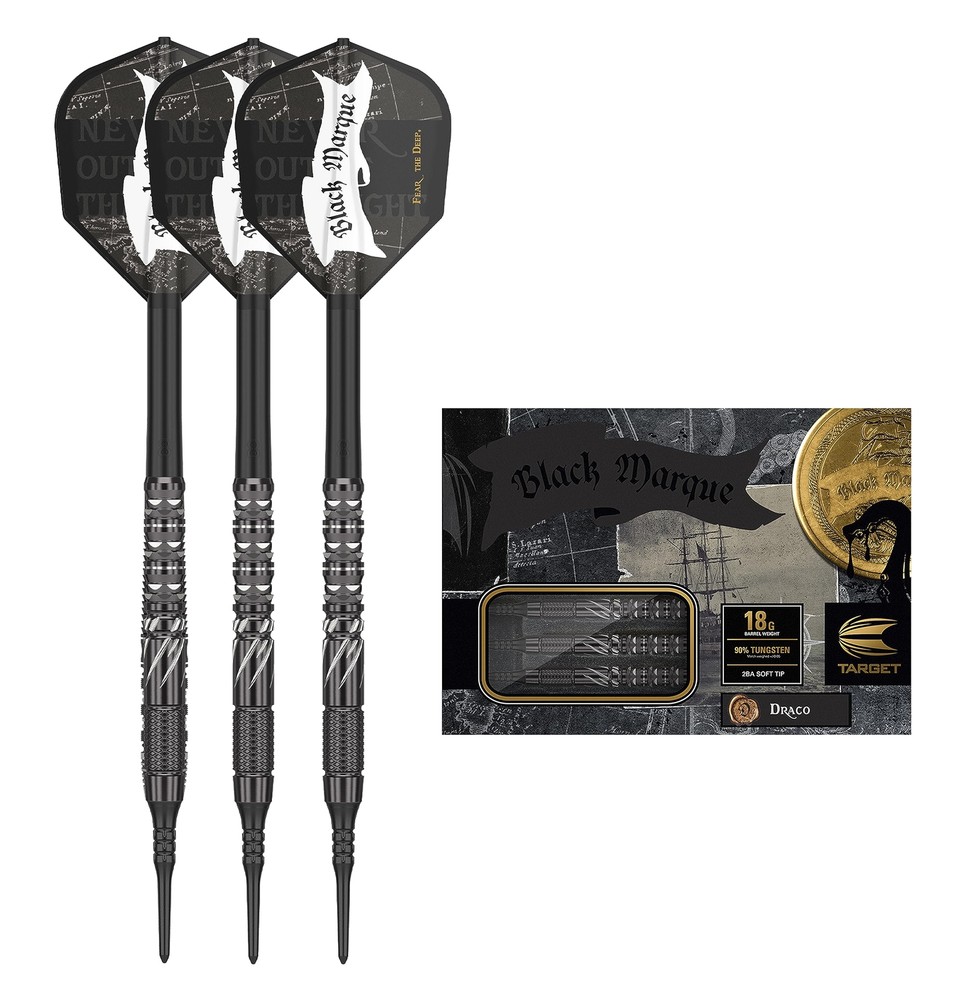 BLACK MARQUE DRACO 18G SOFT TIP DARTS