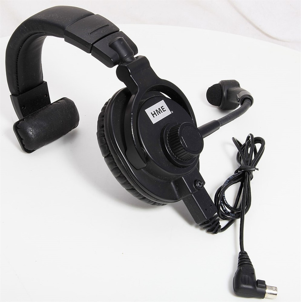 HME ClearCom HS25 Single Muff Intercom Headset With Dynamic Mic & Mini Din Plug