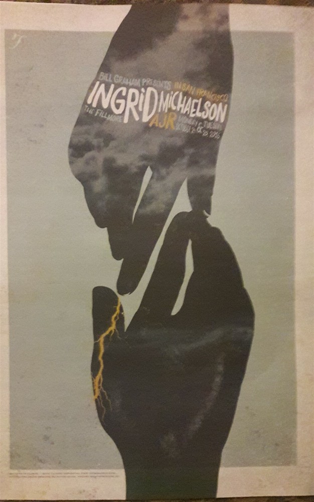 Mint Ingrid Michaelson Fillmore Poster 2016 a