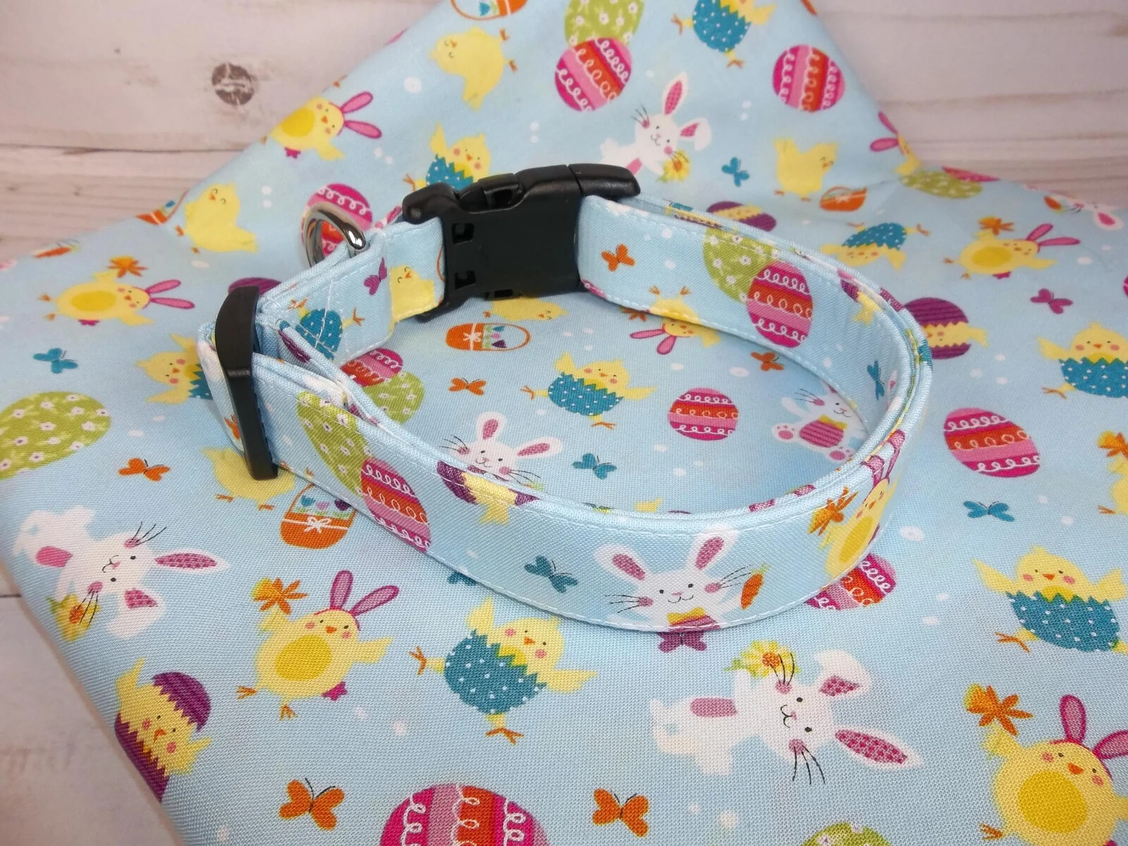 Cute Easter Bunny Chick Spring Terri's Dog Collar handmade adjustable boy girl
