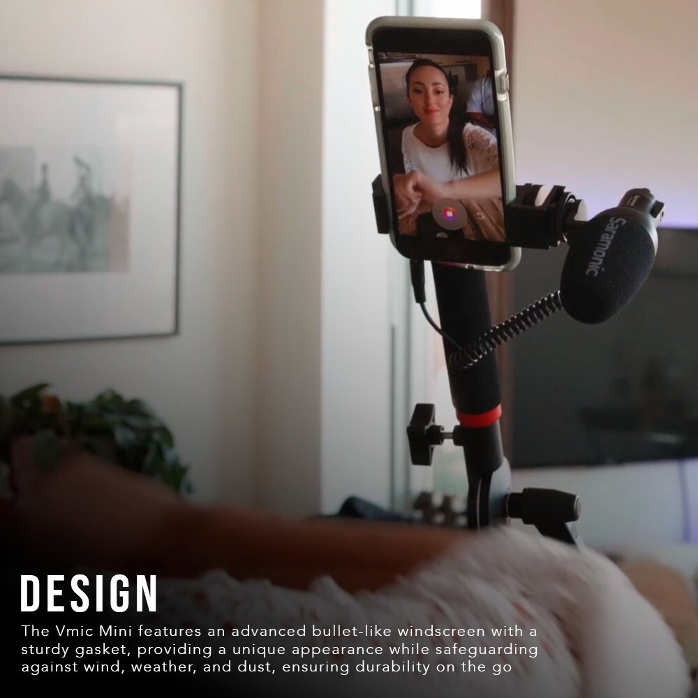 Saramonic Vmic Mini Ultra Compact Camera-Mountable Shotgun Microphone Bundle