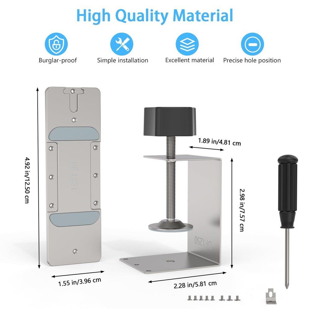Anti-Theft Mount for eufy Security For Eufy Doorbell E340, Design