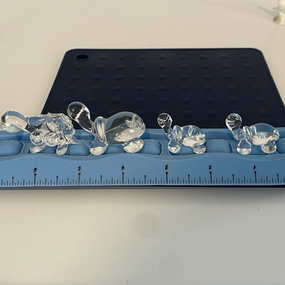 Crystal Glass Tiny Miniature Turtles