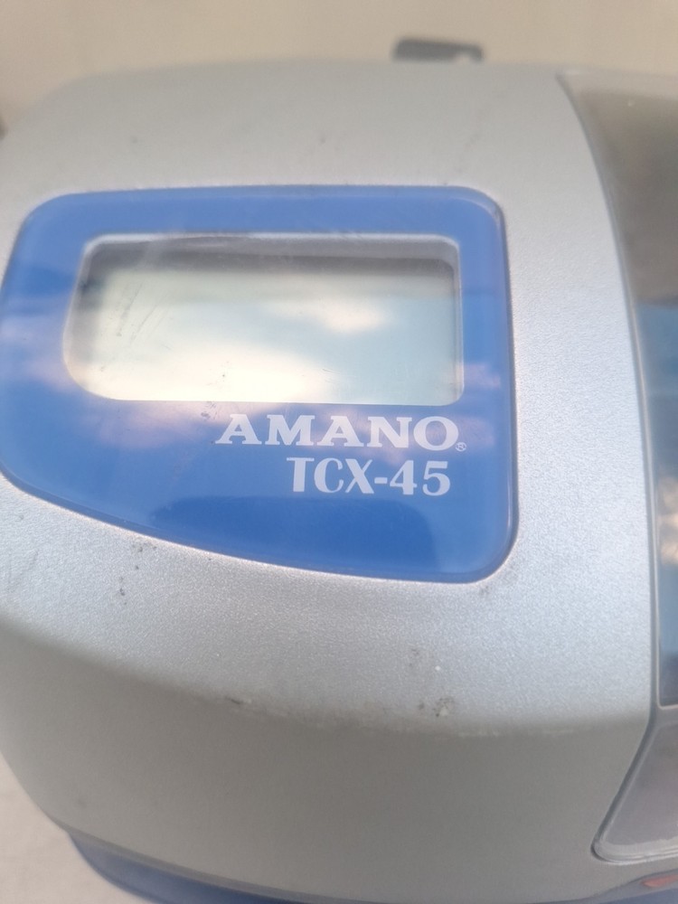 Amano TCX-45 Atomic Time Clock - Tested, Working