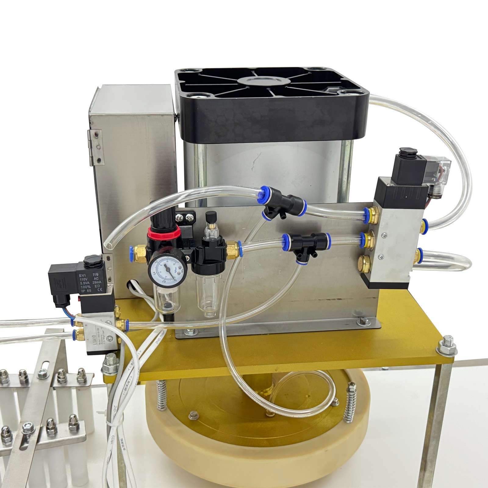 Commercial Auto Dough Divider & Dough Pastry Press Machine W/Air Pump 300-500g