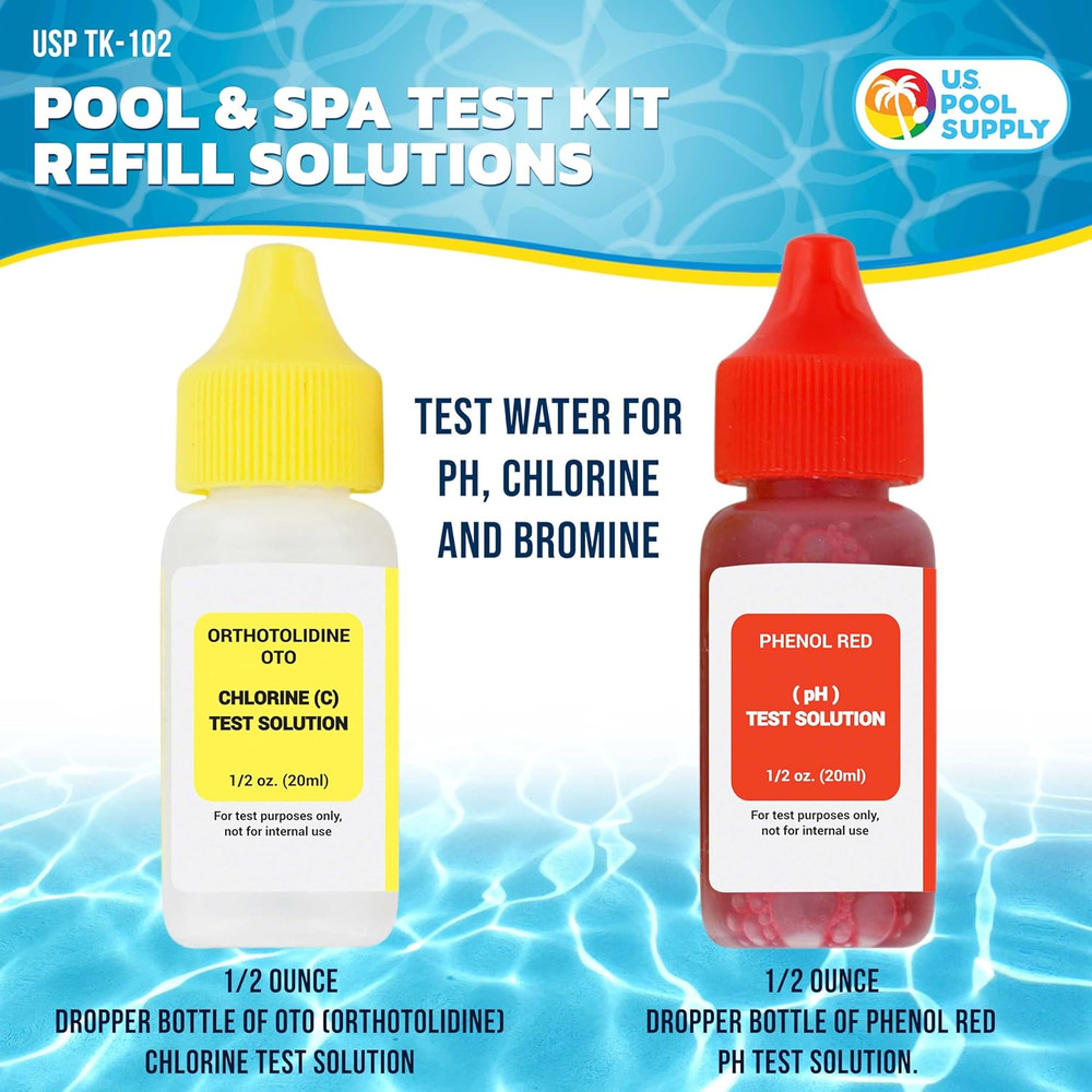 Pool & Spa Water Test Kit Refill Solutions