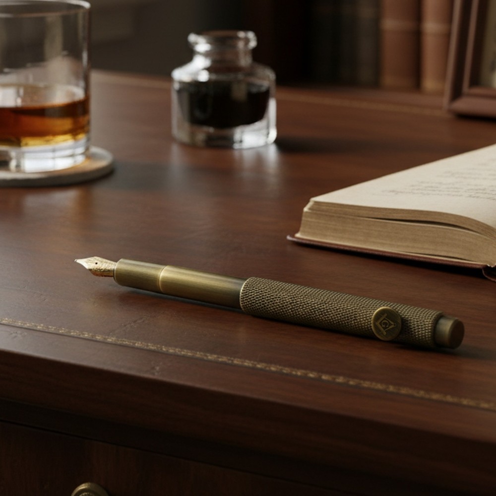 Square & Compass Masonic Fountain Pen