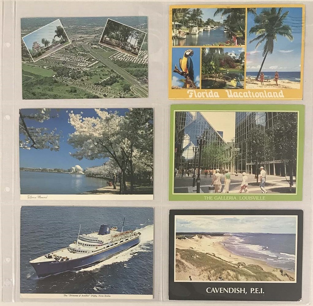 Lighthouse Maximum 6 Pocket Pages For Modern Postcards Horizontal Display White