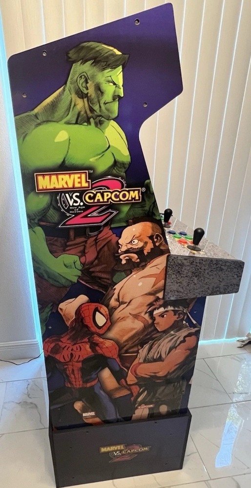 Marvel vs Capcom 2 w/ Lit Marque - Arcade1Up Riser Included 🔥 VERY RARE