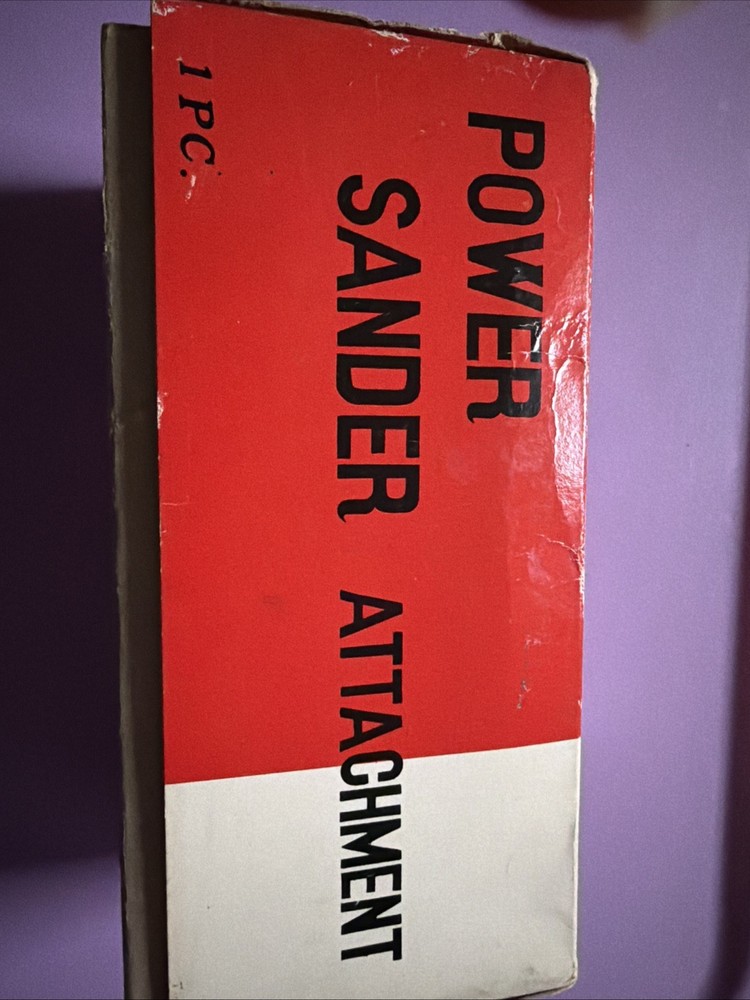 Vintage Basic Add On Power Drill Operated Sander