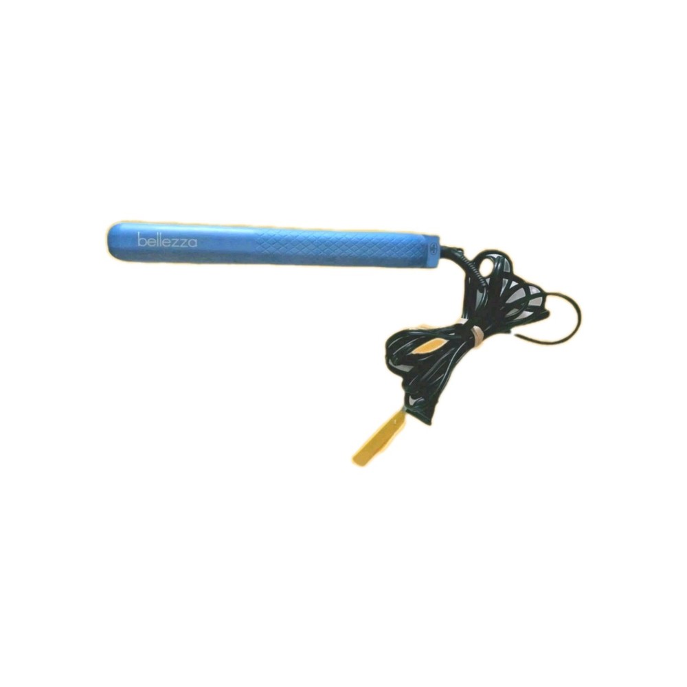 Bellezza Curling Flat Iron Blue Ceramic Plate Good Working Condition Pre-owned