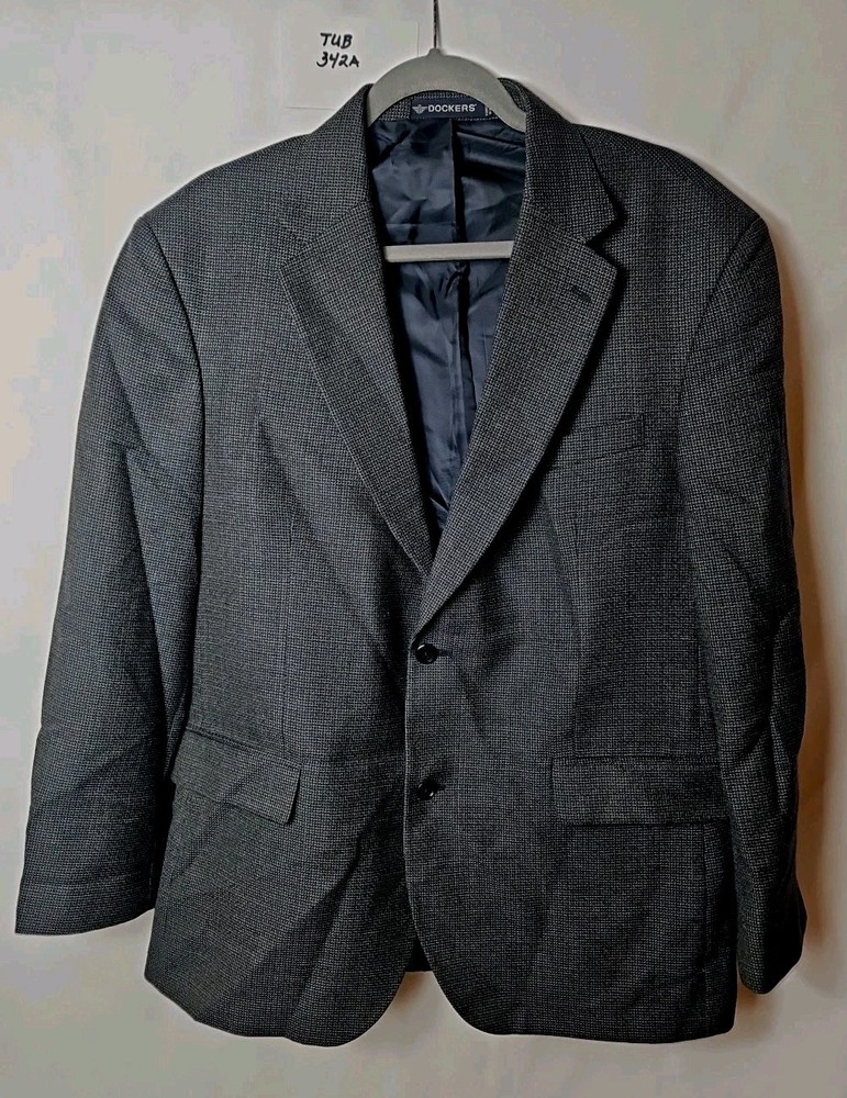 Dockers Multicolor Micro Check Blazer Mens Size 42R