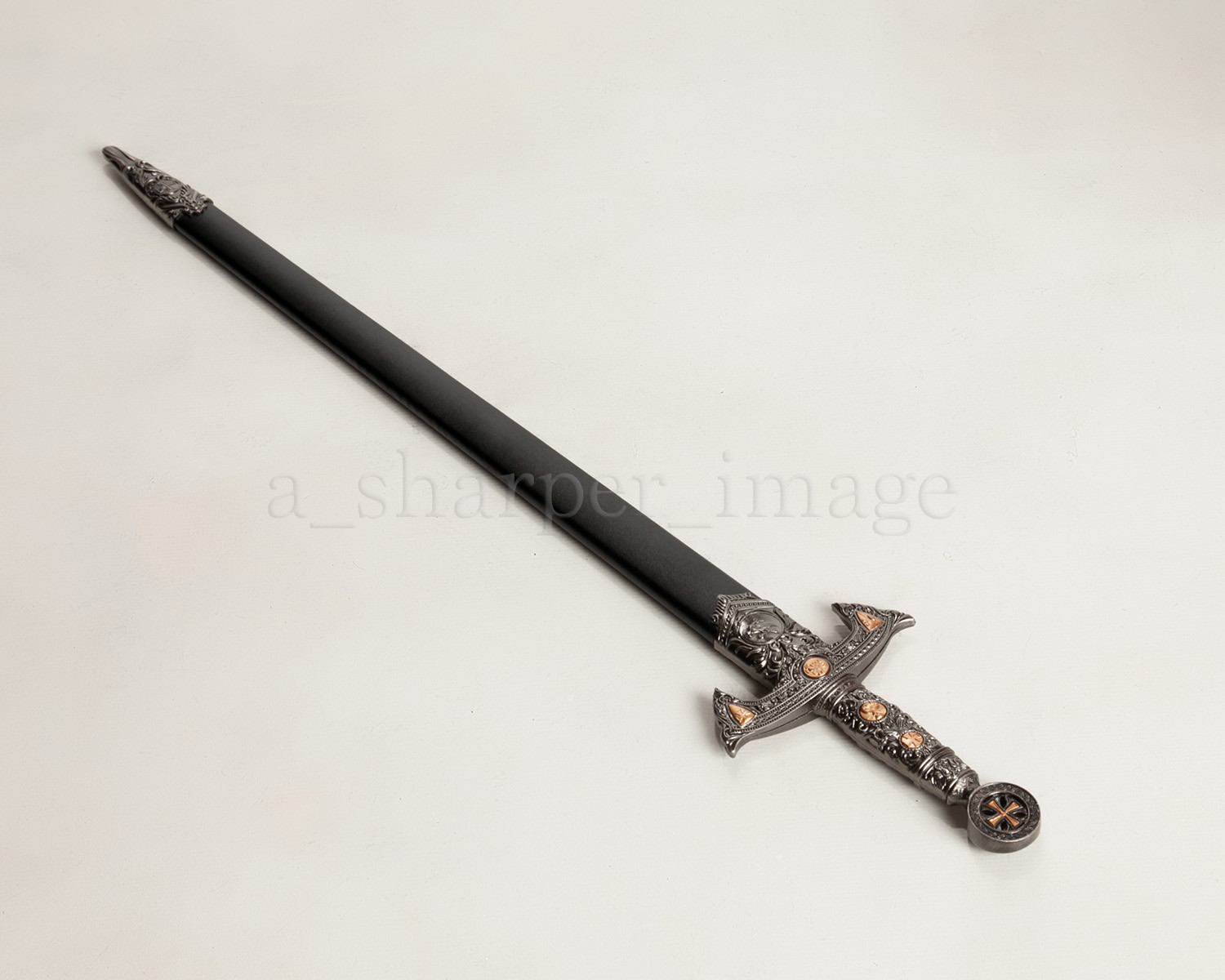 Medieval Templar Knight Crusader 30" Sword with Scabbard Renaissance Cosplay
