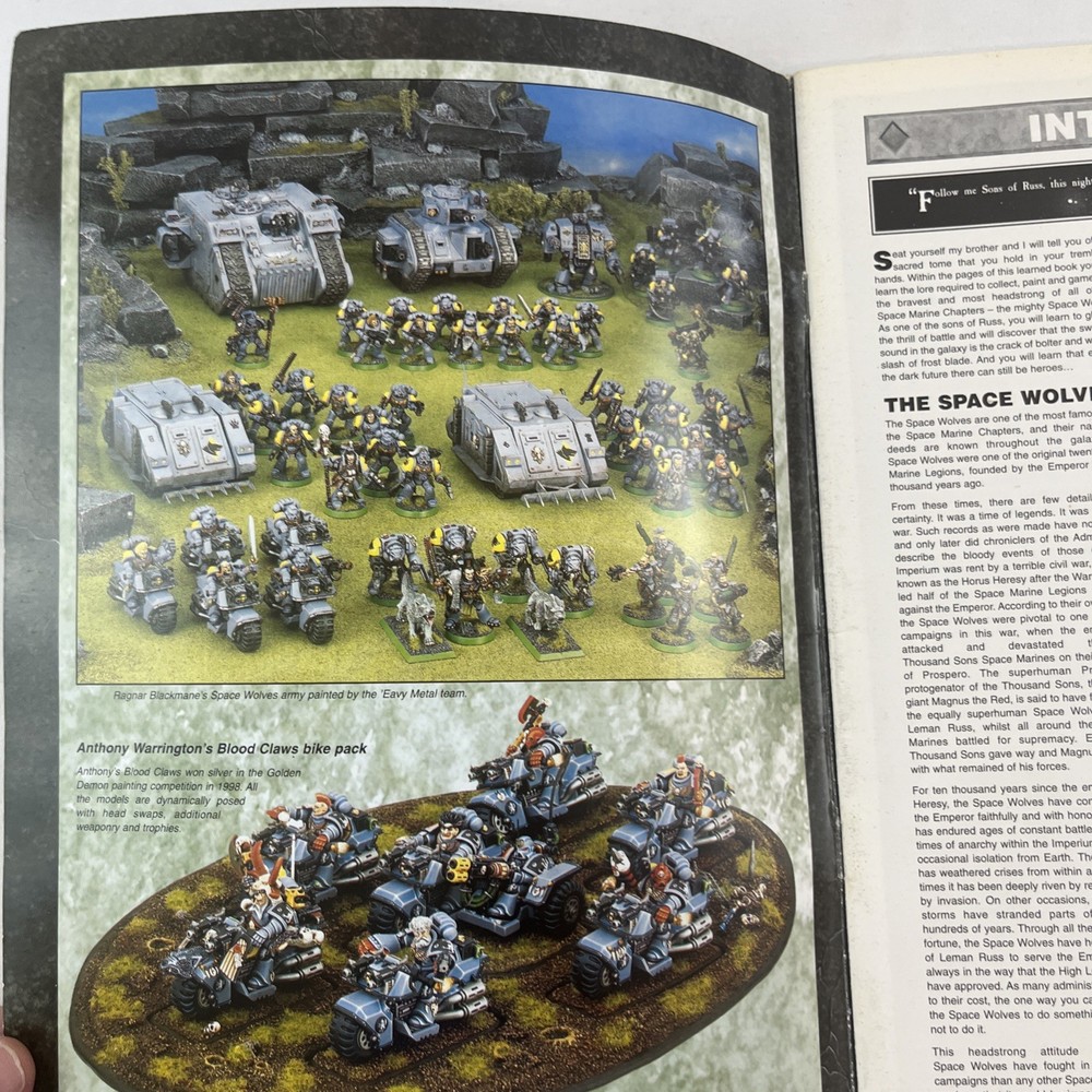 Warhammer 40K Games Workshop 2000 Space Wolves Codex Marines Supplement
