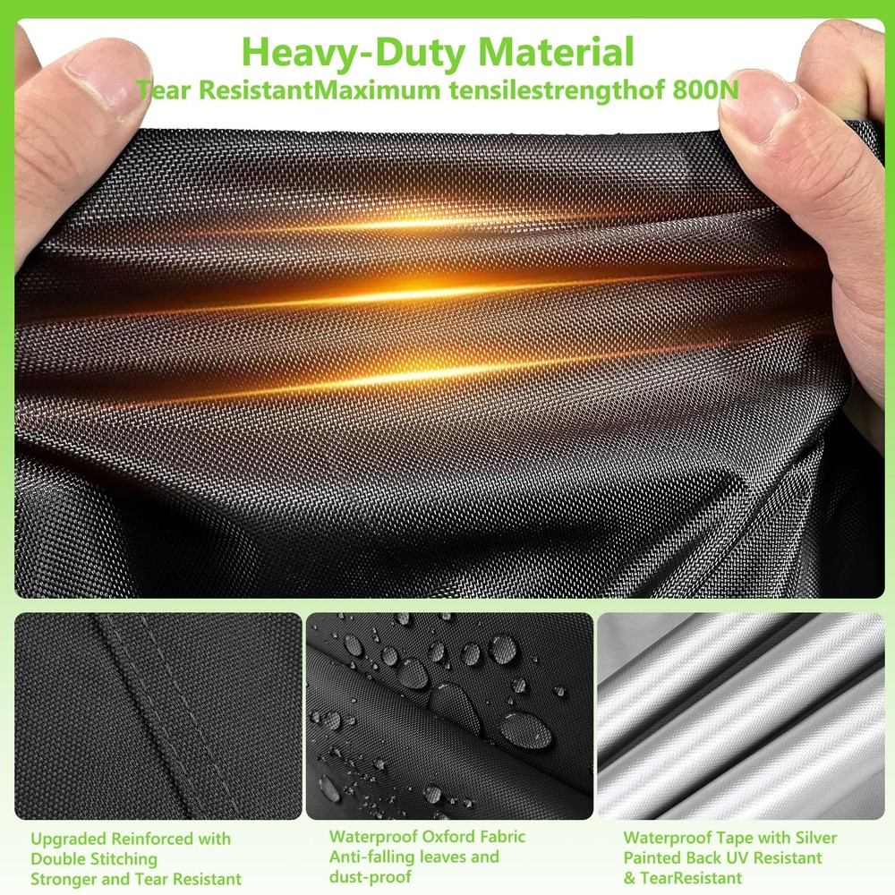HIGHTQURO Rectangular Pool Cover for Above Ground Pools,Solar Oval Pool Cover...