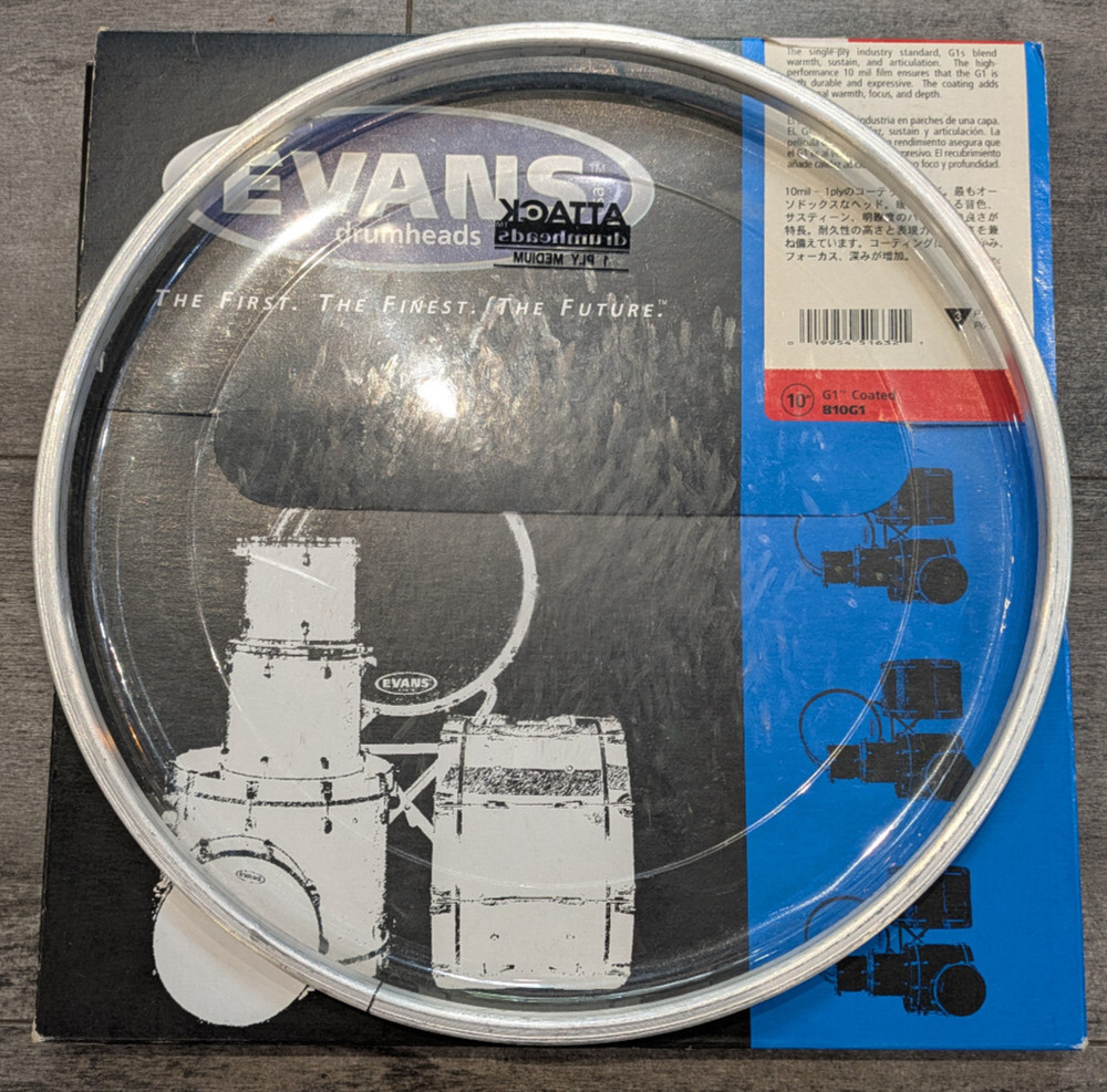 Used Attack Drumheads - 1 Ply Medium 10" Head