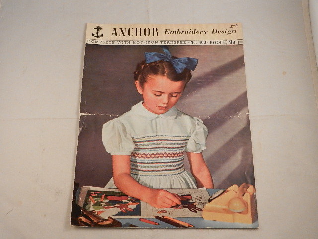 VINTAGE ANCHOR EMBROIDERY DESIGN PATTERN BOOKLET