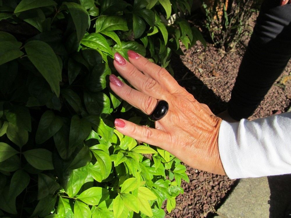 Impressive Natural Black Onyx Various SOLID Ring Sizes ONYXR142