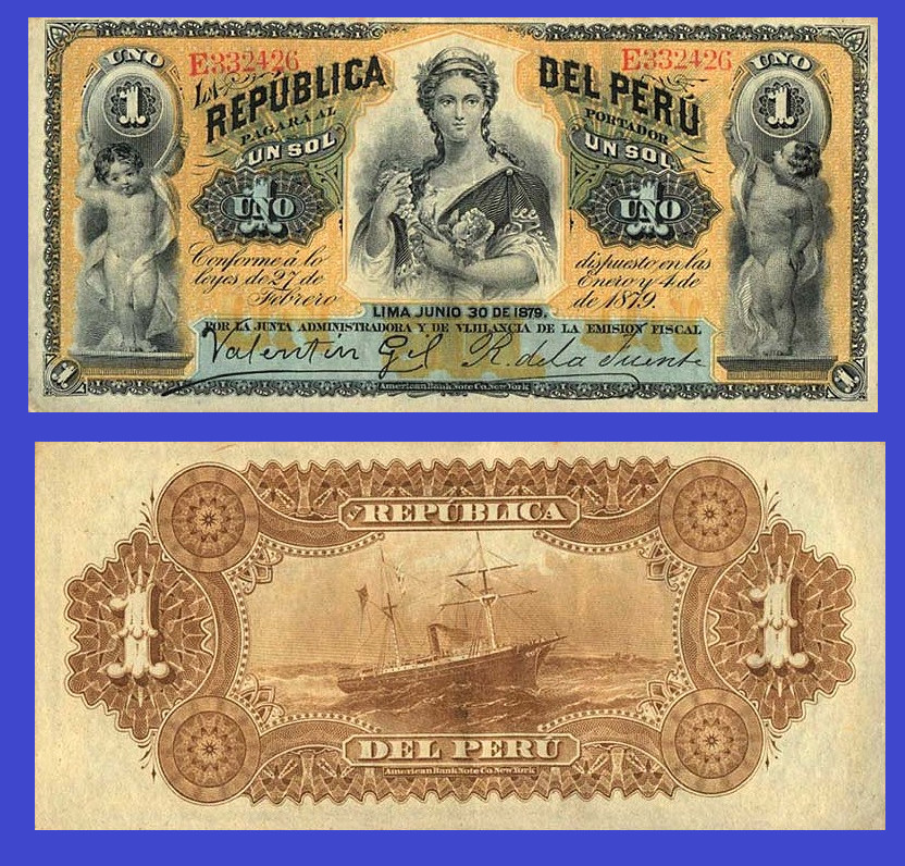 Peru 1 sol 1879 /   Copy