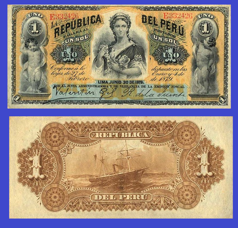 Peru 1 sol 1879 / Copy
