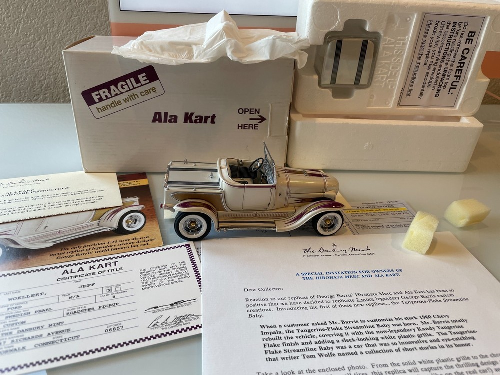Danbury Mint Ala Kart with all documents
