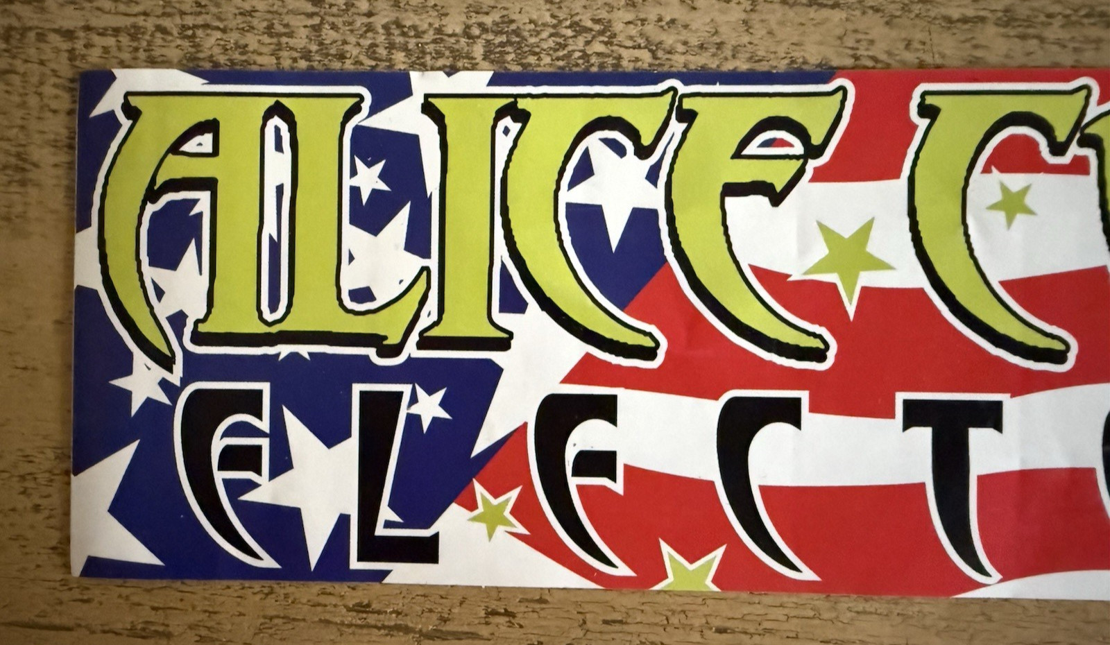 Alice Cooper Elected 04 Sticker