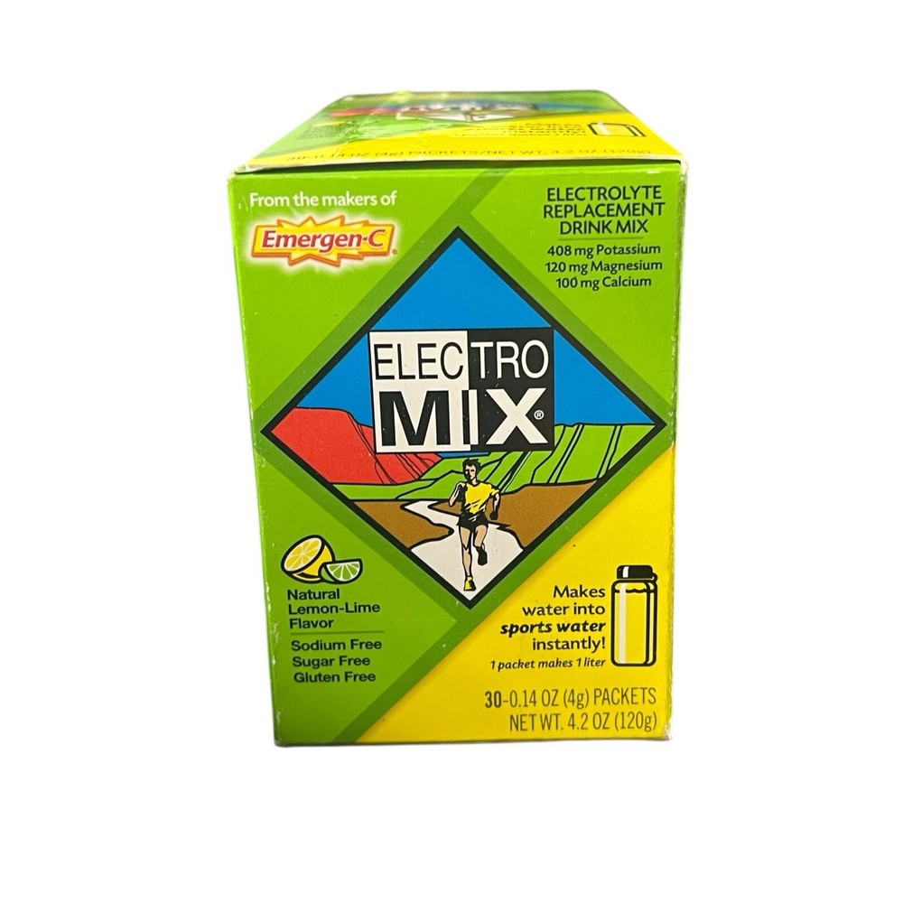 EMERGEN-C Electro MIX Electrolyte Replacement Drink Lime Lemon 30Packag VHTF NEW