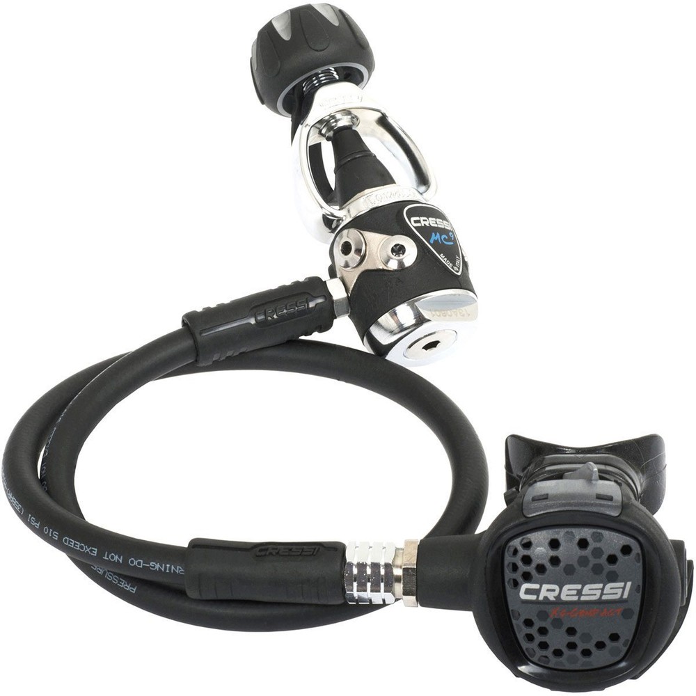 Cressi MC9 Compact Regulator, First and Second Stage