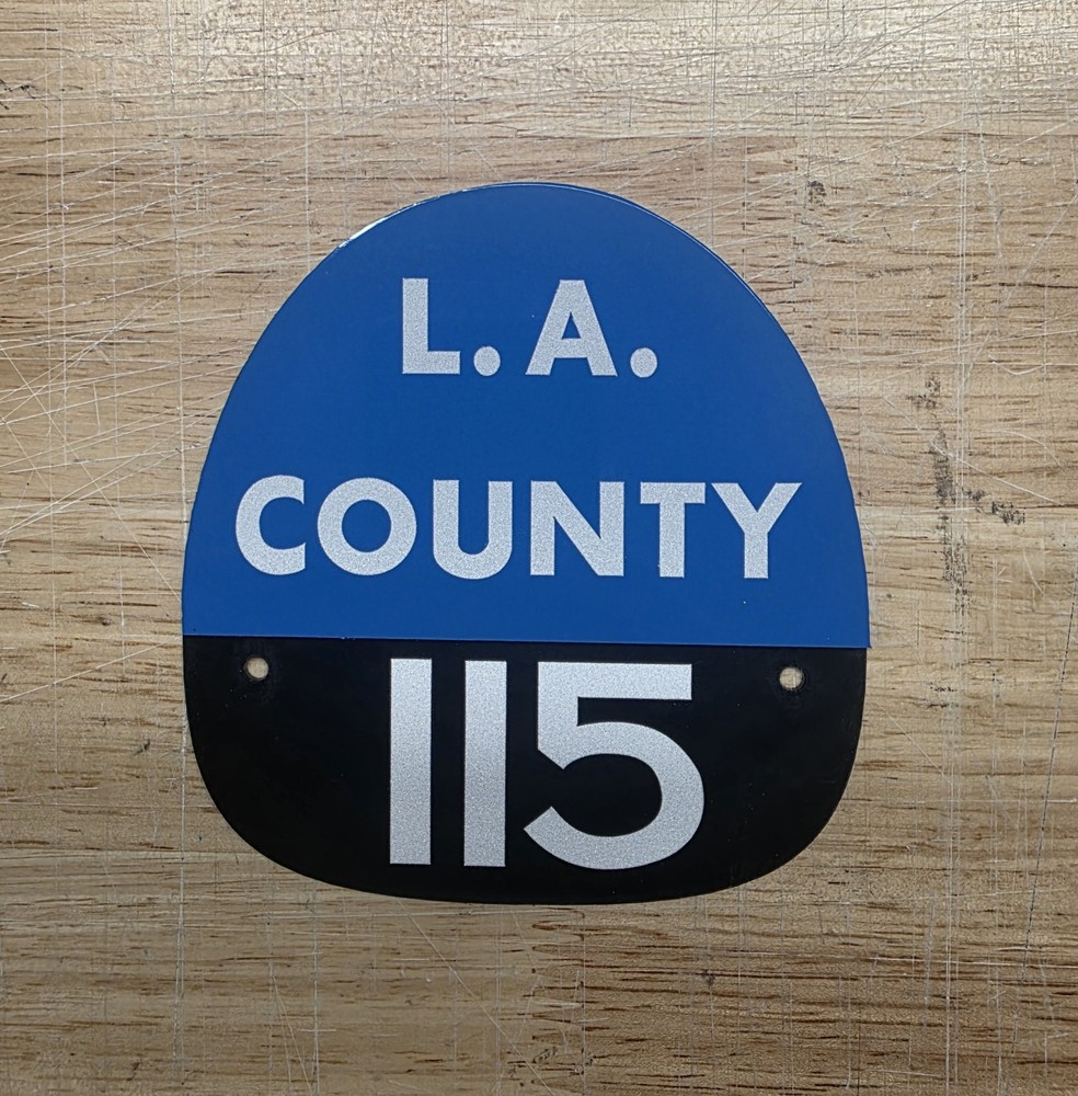 LA COUNTY 115 FIRE HELMET SHIELD