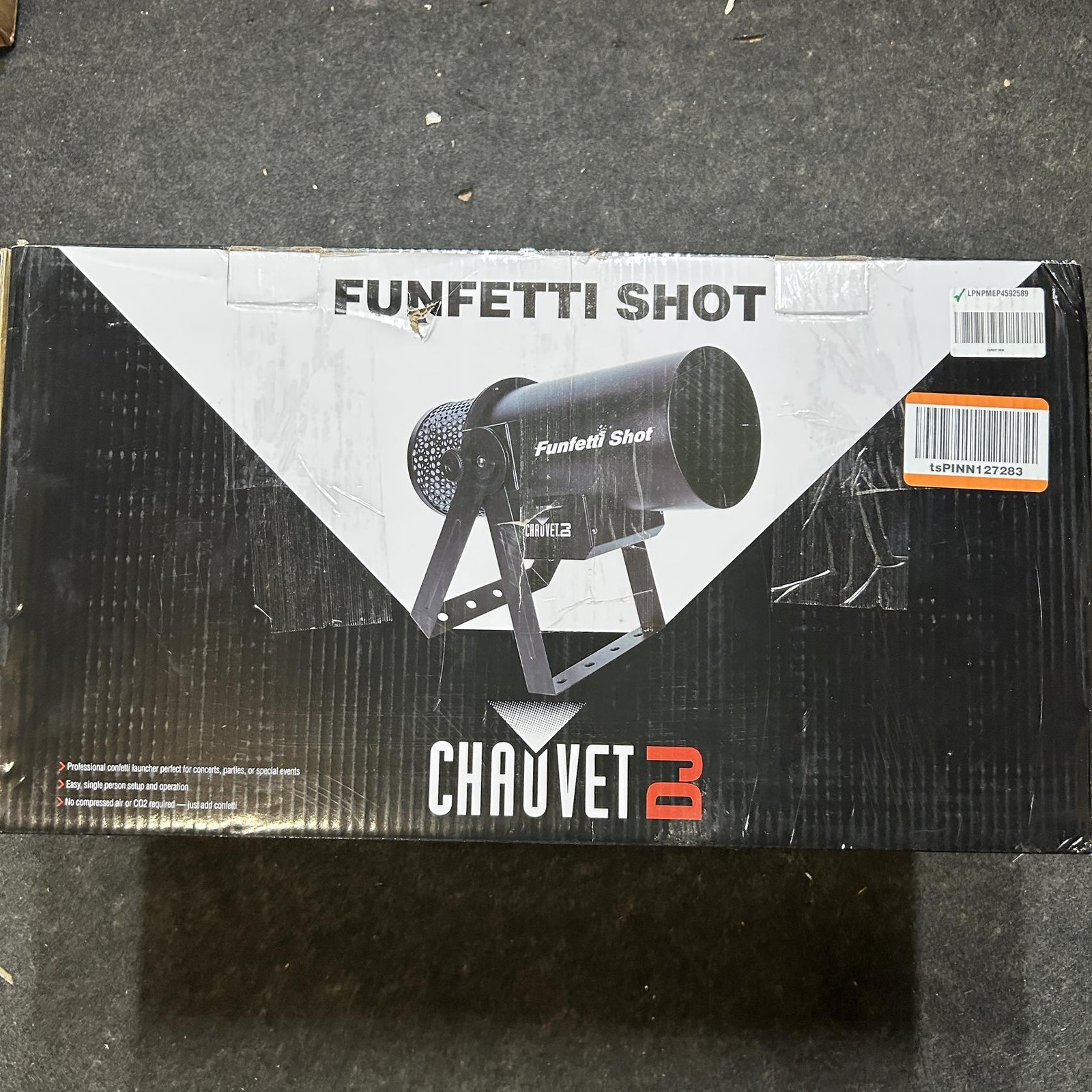 CHAUVET DJ FunFetti Shot Professional Confetti Launcher, with Wireless Remote