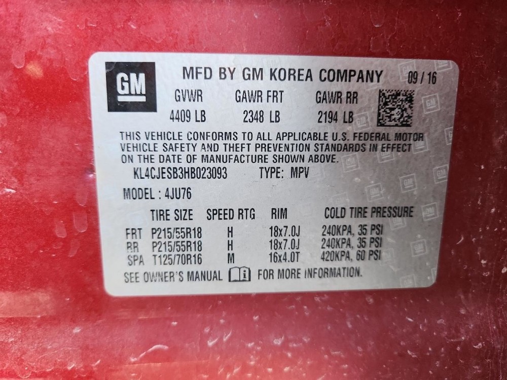 CONTROL PANEL OEM 17-21 BUICK ENCORE 1YR WRNTY