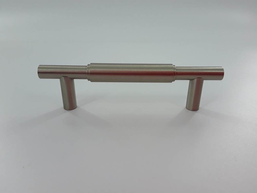 3-3/4" COLMAR SOLID BRASS CABINET PULL- BRUSHED NICKEL