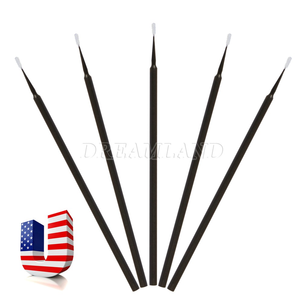 100pcs Microbrush Micro Brush Applicator Tips (Regular, Fine, Super Fine) Dental