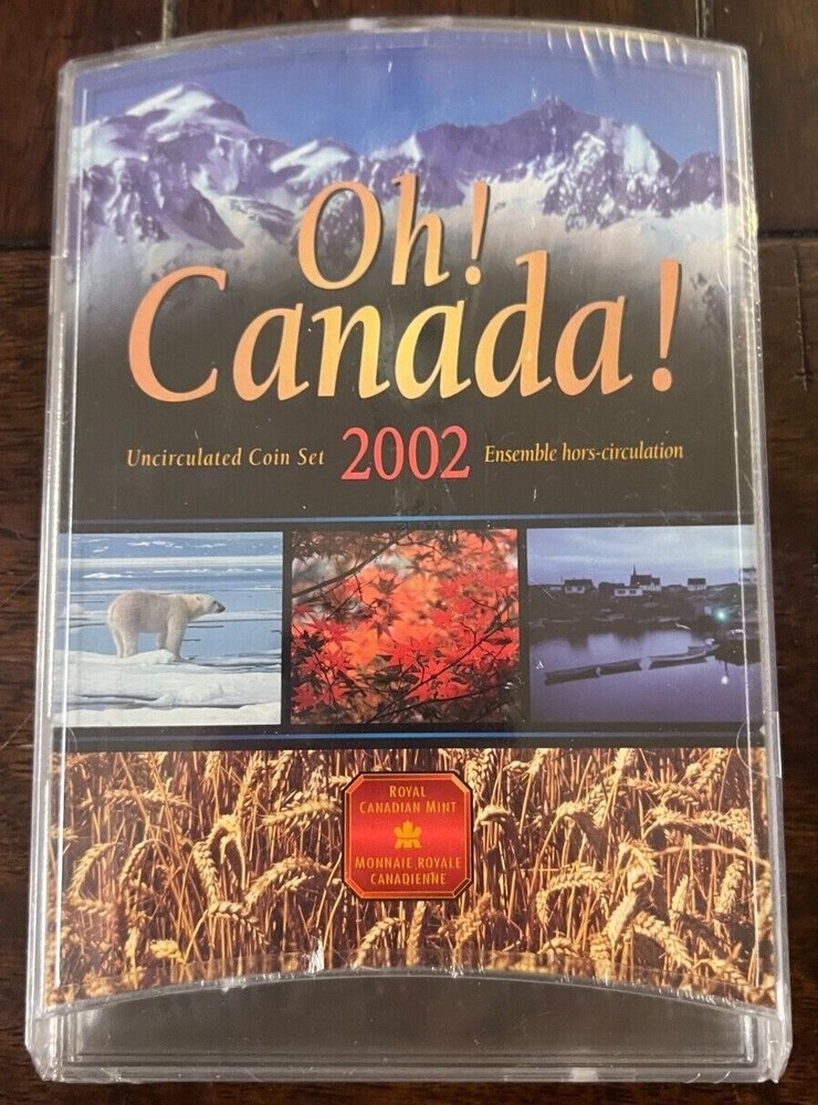 2002 Canada Uncirculated Coin Set Oh! Canada! SEALED Package