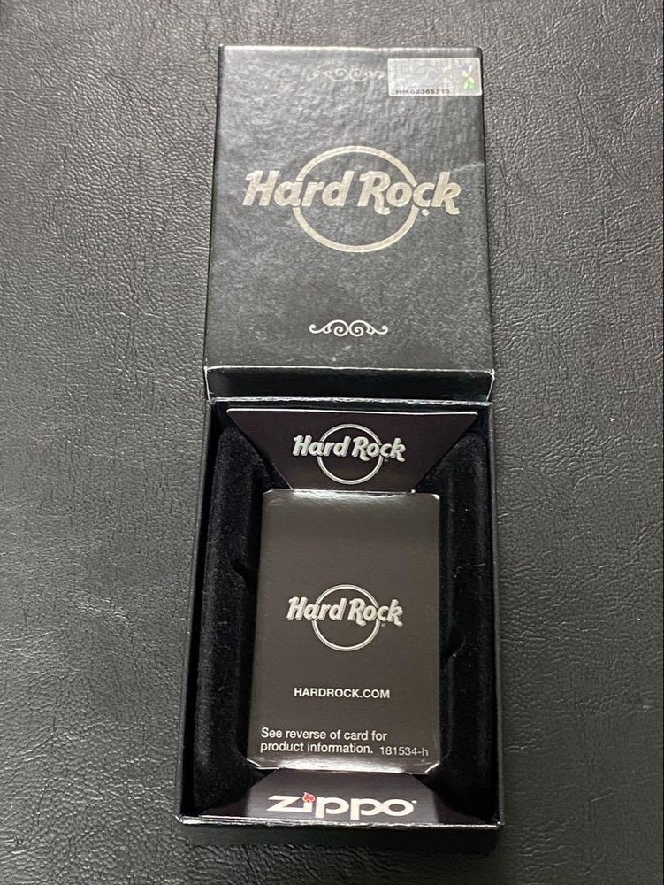 Zippo Hard Rock Cafe Cologne Gold One Sided Processing Lighter Regular Japan