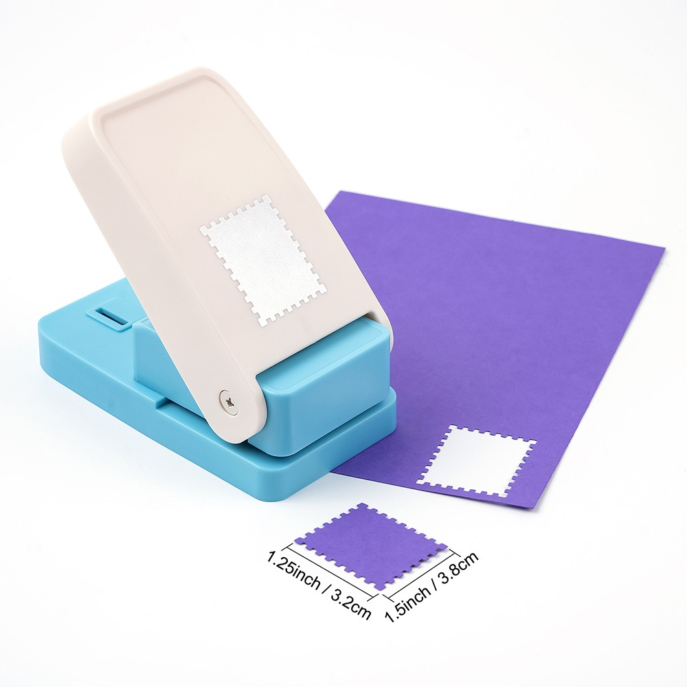 5x2.6inch Rectangular Postage Stamp Punch Craft Punch for Scrapbooking Craft