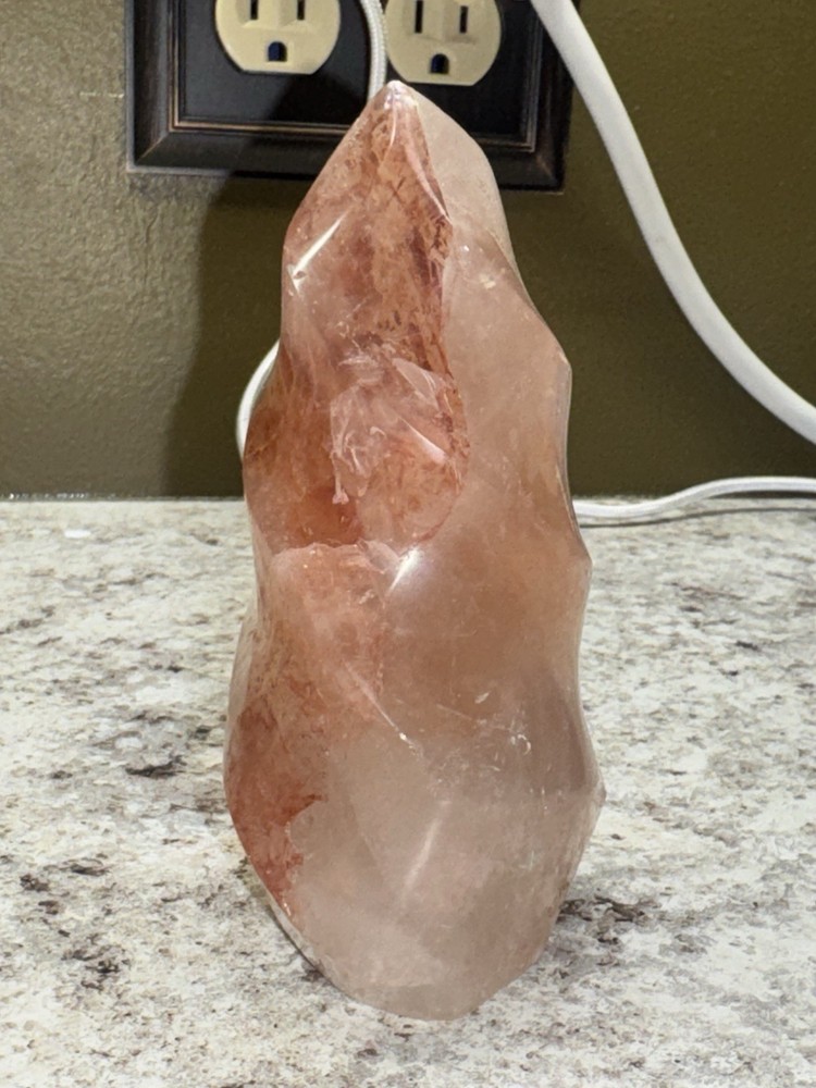 Polished Fire Quartz Flame - Over 1 Lb!