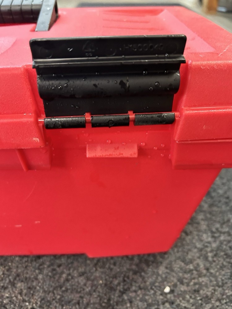Vintage Zag Red Toolbox 19” X 10” X 8”