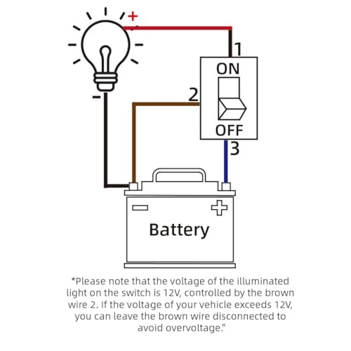 Motorcycle Universal Handlebar Light Power Control Switch Push Button Red