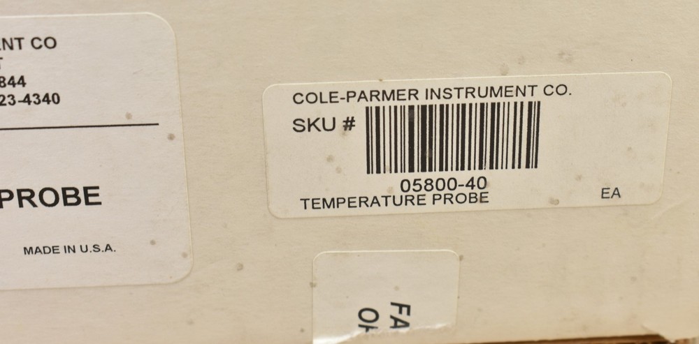 Cole Parmer 05800-40, Temperature Probe