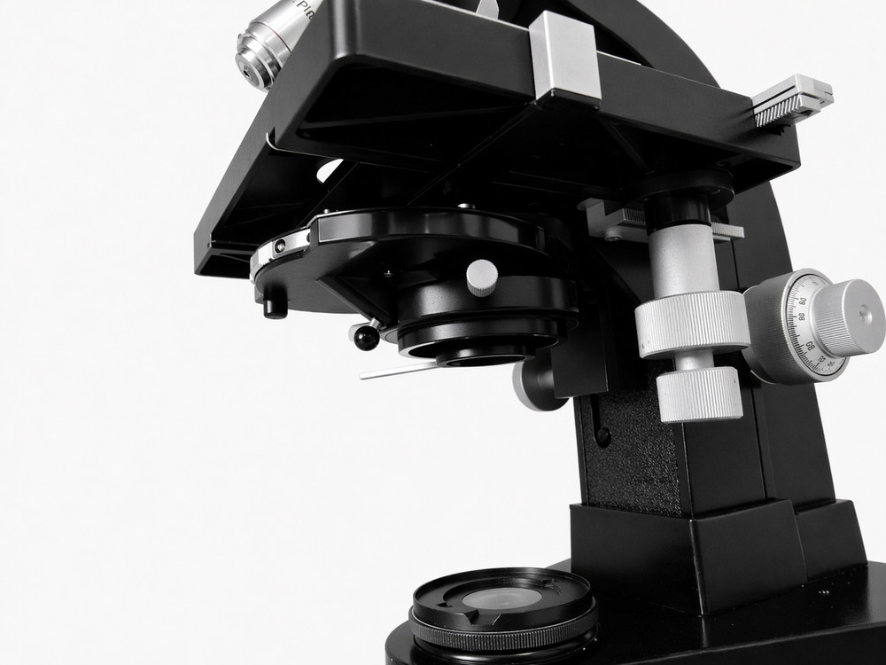 Leitz Wetzlar Compound Microscope Phase Contrast Disc Tested Optics