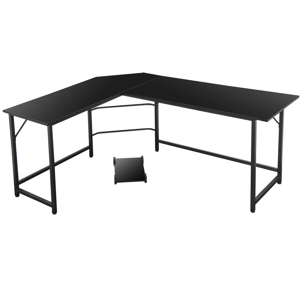 Desk Corner Computer Modern L-Shaped Desk PC Laptop Study Table Workstation 66"